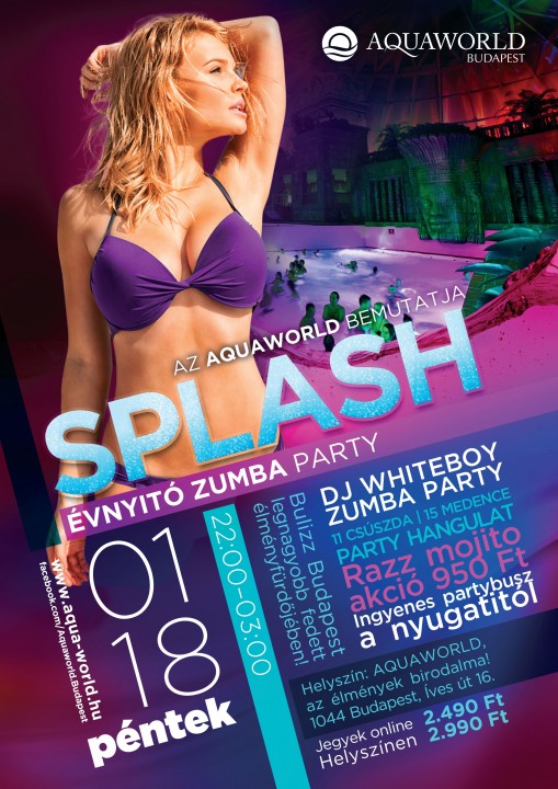   - Aquaworld Splash éjszakai party